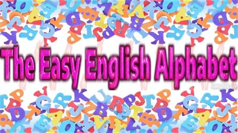Easy English Learning The English Alphabet Youtube