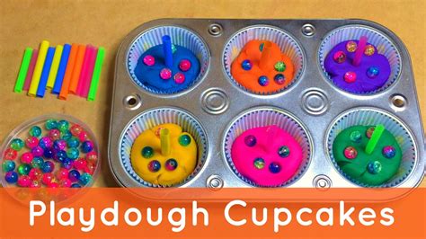 Playdough Cupcakes Preschool Activity For Fine Motor Development And