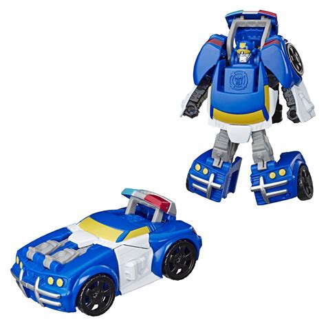 Younger heroes can bring their favorite characters to life as they explore teamwork, integrity, and… Transformers Rescue Bots Academy Police Car Chase