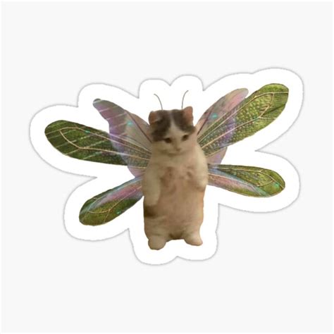 Fairycat Core Aesthetic Sticker By Stickermonstery Redbubble