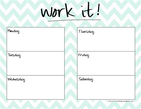 One of them is a workout planner template. Next stop: Pinterest! | Workout calendar printable, Weekly ...