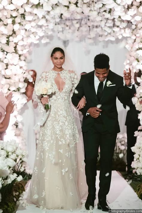 See Pics From Chanel Iman And Sterling Shepards Gorgeous Wedding