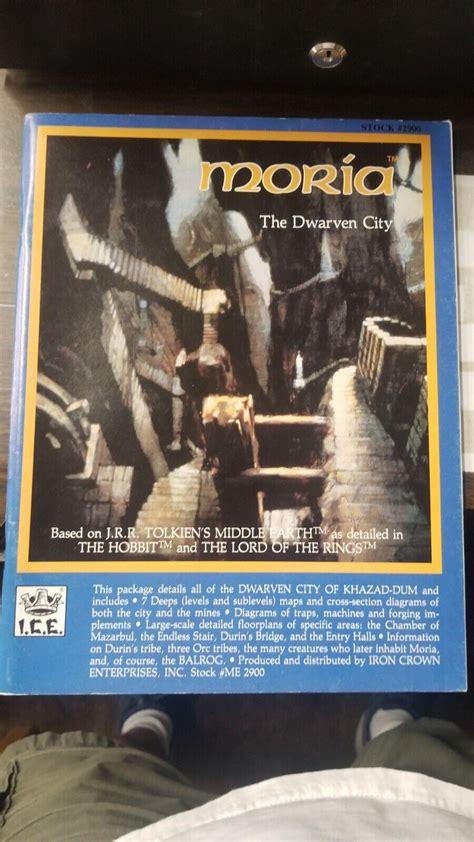 Moria The Dwarven City Middle Earth Role Playing Merp 2900 Ice Free Us