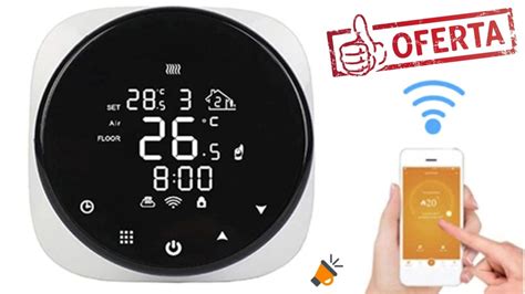 Termostato Inteligente Wifi Con Panel Lcd Y Compatible Con La Voz Por 23€