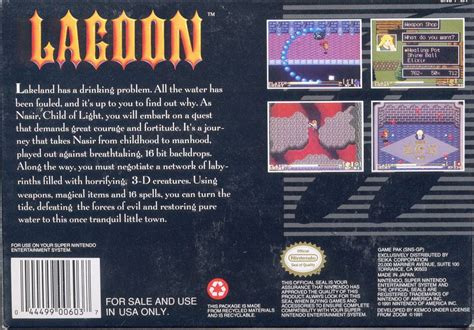 Lagoon 1990 Box Cover Art Mobygames