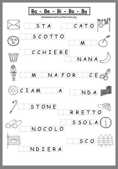 Italian Worksheets For Beginners