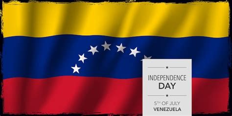 Premium Vector Venezuela Happy Independence Day Greeting Card Banner