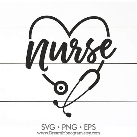 Nurse Svg Nurselife Nurse Life Heart Stethoscope Nurse Etsy