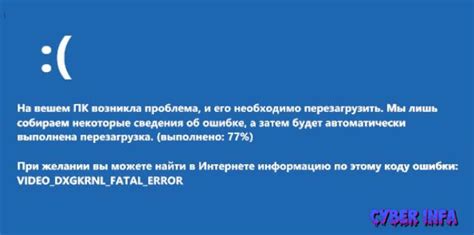 video dxgkrnl sys fatal error синий экран windows 10 Как восстановить систему