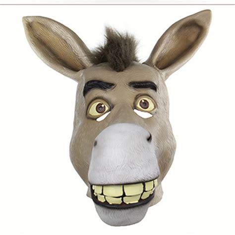 Halloween Shrek Poor Donkey Mask Costume Ball Party Animal Mask Cute