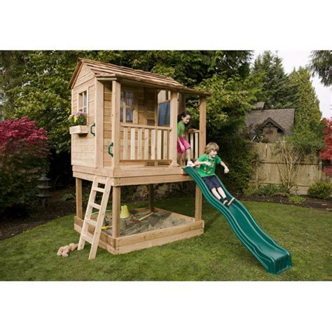 6 X 6 Outdoor Solid Wood Luxury Playhouse Play Houses Build A