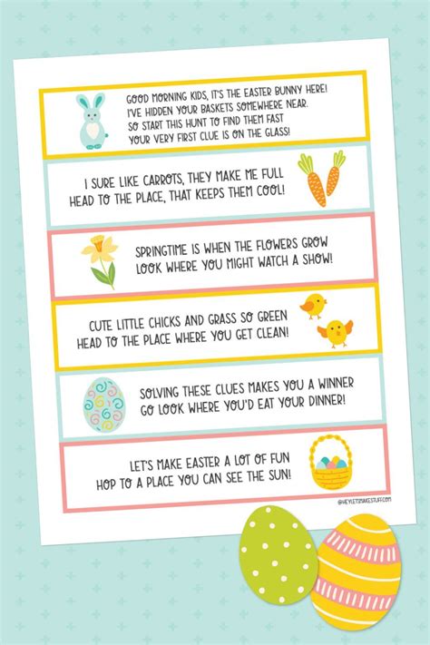 Easter Scavenger Hunt Free Printable Pin On Youth Ministry Vrogue