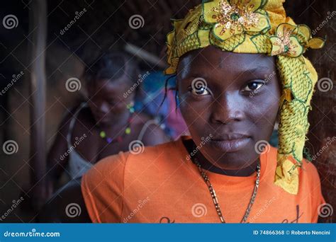 Sierra Leone West Africa The Village Of Yongoro Editorial Stock Photo