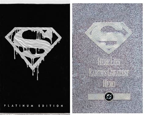Low Distribution Comics Superman 75 Platinum Edition