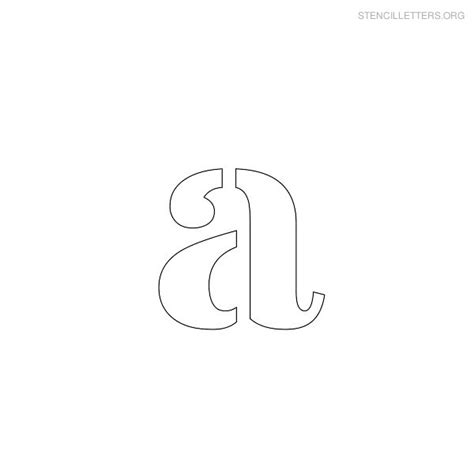 Letter A Printable Alphabet Stencil Templates Stencil Letters Org