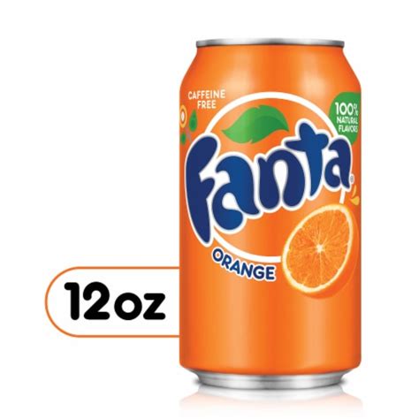 Fanta Orange Fruit Soda Pop Soft Drink 12 Fl Oz Kroger