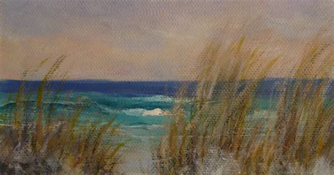 Sand Dunes Beach Sunset Paintings