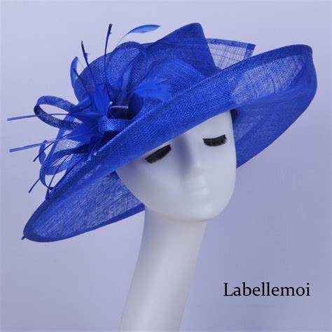 Royal Blue Felt Fascinator Royal Blue Winter Fascinator Hat Royal