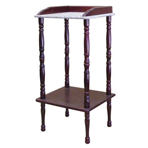 Marble Top Accent Table Ore International Cherry Accent Table With