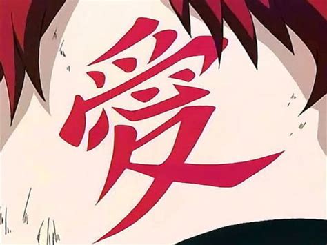 Naruto Gaara Cosplay Tattoo Sticker Gaara Of The Sand Love Symbol Tatoo