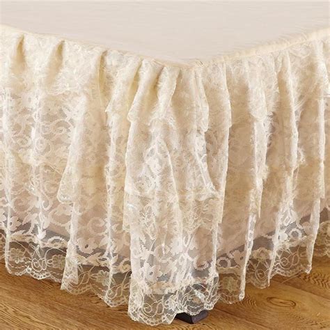 Lace Bed Skirt 14″ Drop Linen Superstore