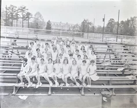 women s intramural tennis group photograph for the record