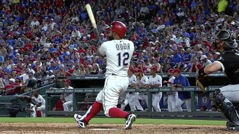 Rougned Odor Slow Motion Home Run Youtube