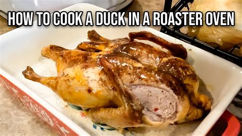 how to cook a duck in a roaster oven youtube