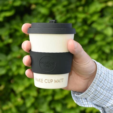 Personalised Etched Eco Friendly Reusable Coffee Cup By Novello