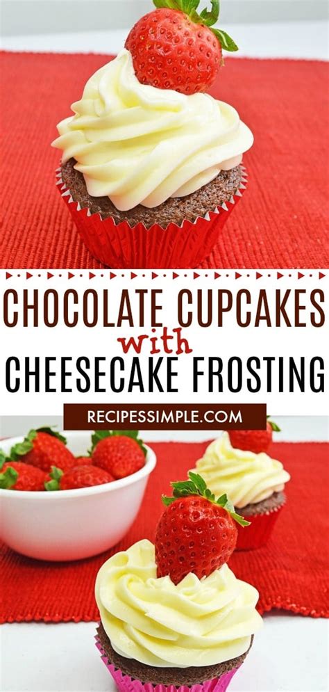 Chocolate Cupcakes With Cheesecake Frosting Recipes Simple
