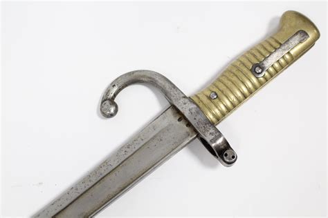 A Late 19th Century French Rifle Bayonet Dated 1874 With 22 ½ Long