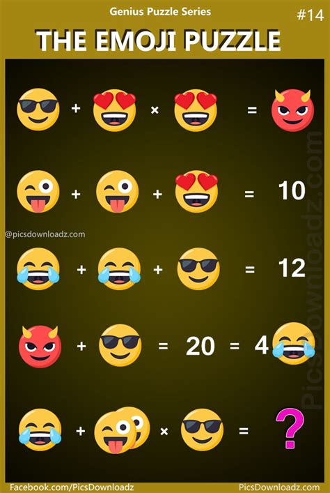 The Emoji Puzzle Genius Puzzle Series 14 15 Viral Facebook