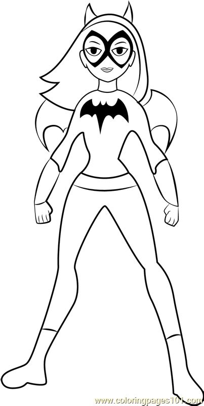 Dc Superhero Girls Batgirl Coloring Page Coloring Pages