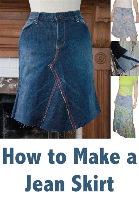 Easy Diy Recycling Tutorial How To Make A Skirt From Old Jeans