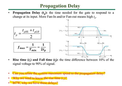 Solved Propagation Delay Propagation Delay T The Time Chegg Com