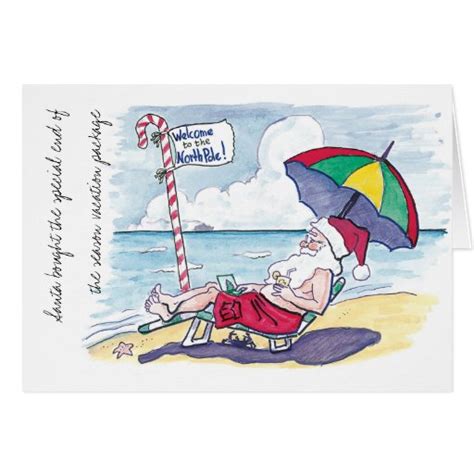 Santa On The Day After Christmas Card Zazzle
