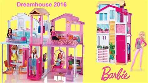 Barbie Dreamhouse 2016 3 Story Townhouse Unboxing And Full House Tour