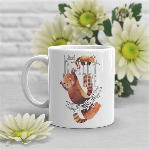 Red Panda Coffee Mug Cute Panda T Wild Animal Lover Etsy Uk