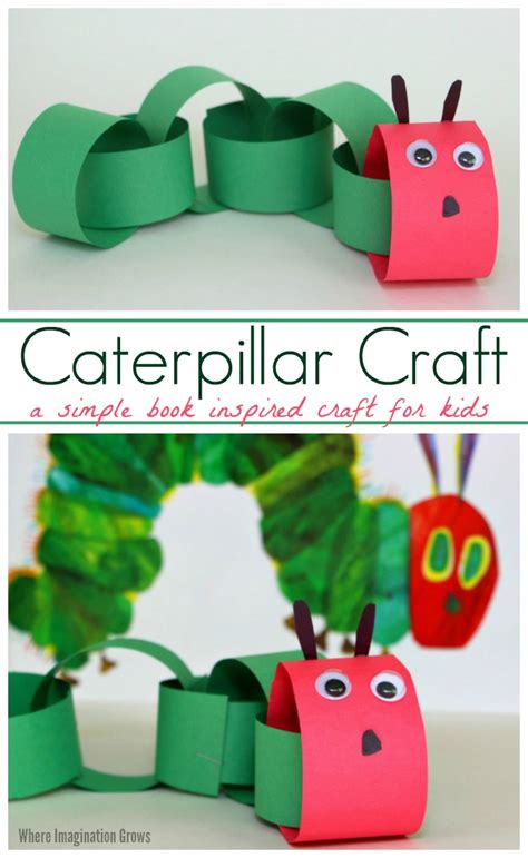 Paper Chain Caterpillar Craft For Kids Where Imagination Grows