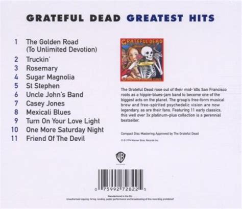 Grateful Dead Album Skeletons From The Closet The Best Of The