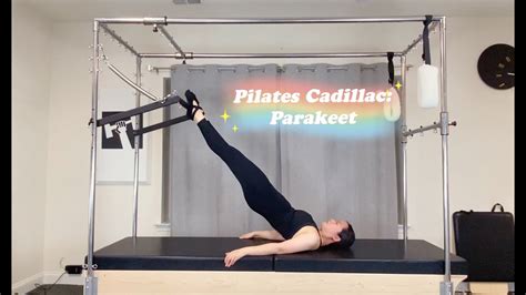 Pilates Cadillac Push Thru With Feet Parakeet Youtube