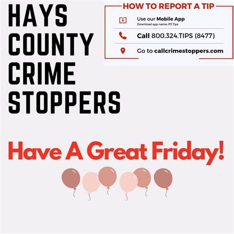 Hays County Crime Stoppers Home Facebook