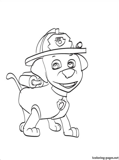 Skye, chase, and zuma coloring pages idea. Paw Patrol Tracker Coloring Pages at GetDrawings | Free ...