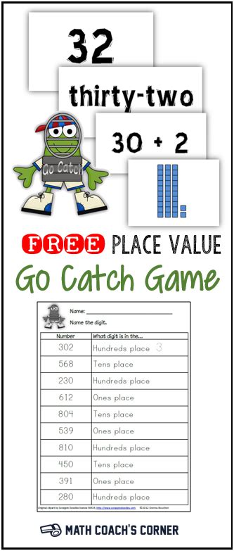 Grab This Free Place Value Game For Multiple Representations Of 3 Digit