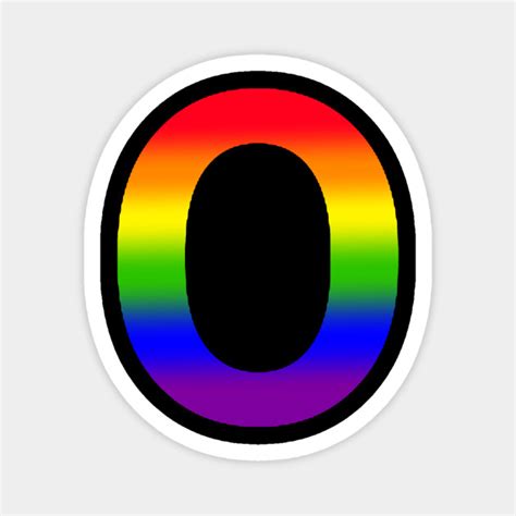 Rainbow Letter O Rainbow Magnet Teepublic