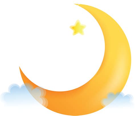 Transparent Half Moon Clipart Cartoon Crescent Moon Png Full Size