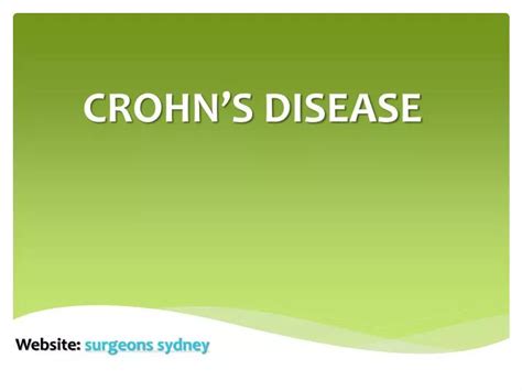 Ppt Crohns Disease Powerpoint Presentation Free Download Id7502675