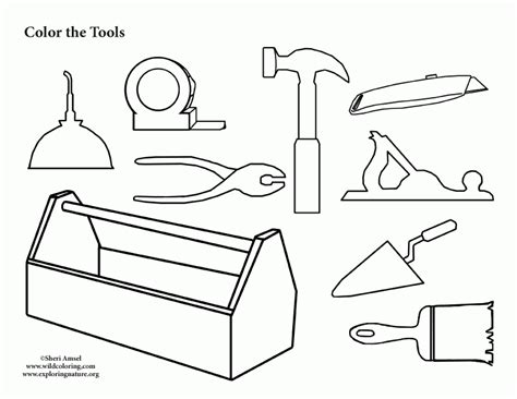 33 Construction Tools Coloring Pages Free Printable Coloring Pages