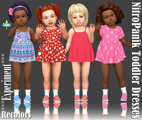 Nitropanic Toddler Dress Recolors At Annetts Sims 4 Welt Sims 4 Updates