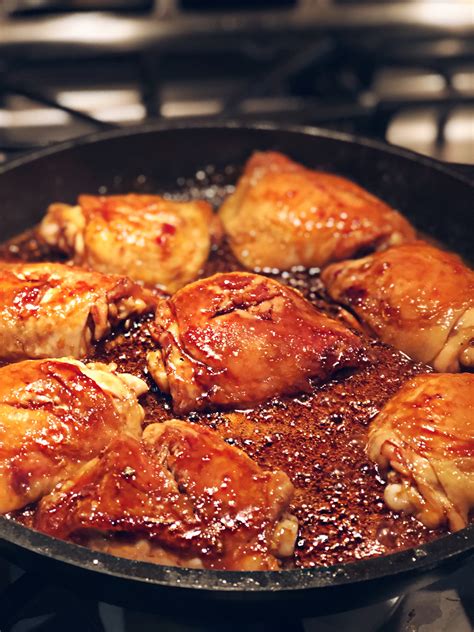 Sweet And Sticky Asian Chicken Thighs — The Pretty Feed